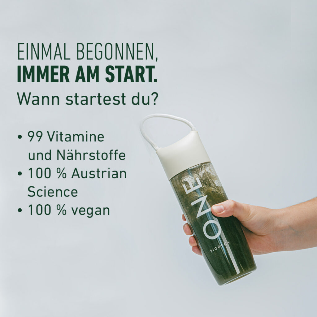 BIOGENA ONE abonnieren und bis zu 50% sparen. Mit dem Rabattcode TOM bekommst du deinen täglichen Greens-Drink noch günstiger! BIOGENA ONE abonnieren und bis zu 50% sparen. Mit dem Rabattcode TOM bekommst du deinen täglichen Greens-Drink noch mal 5% günstiger! © BIOGENA ONE